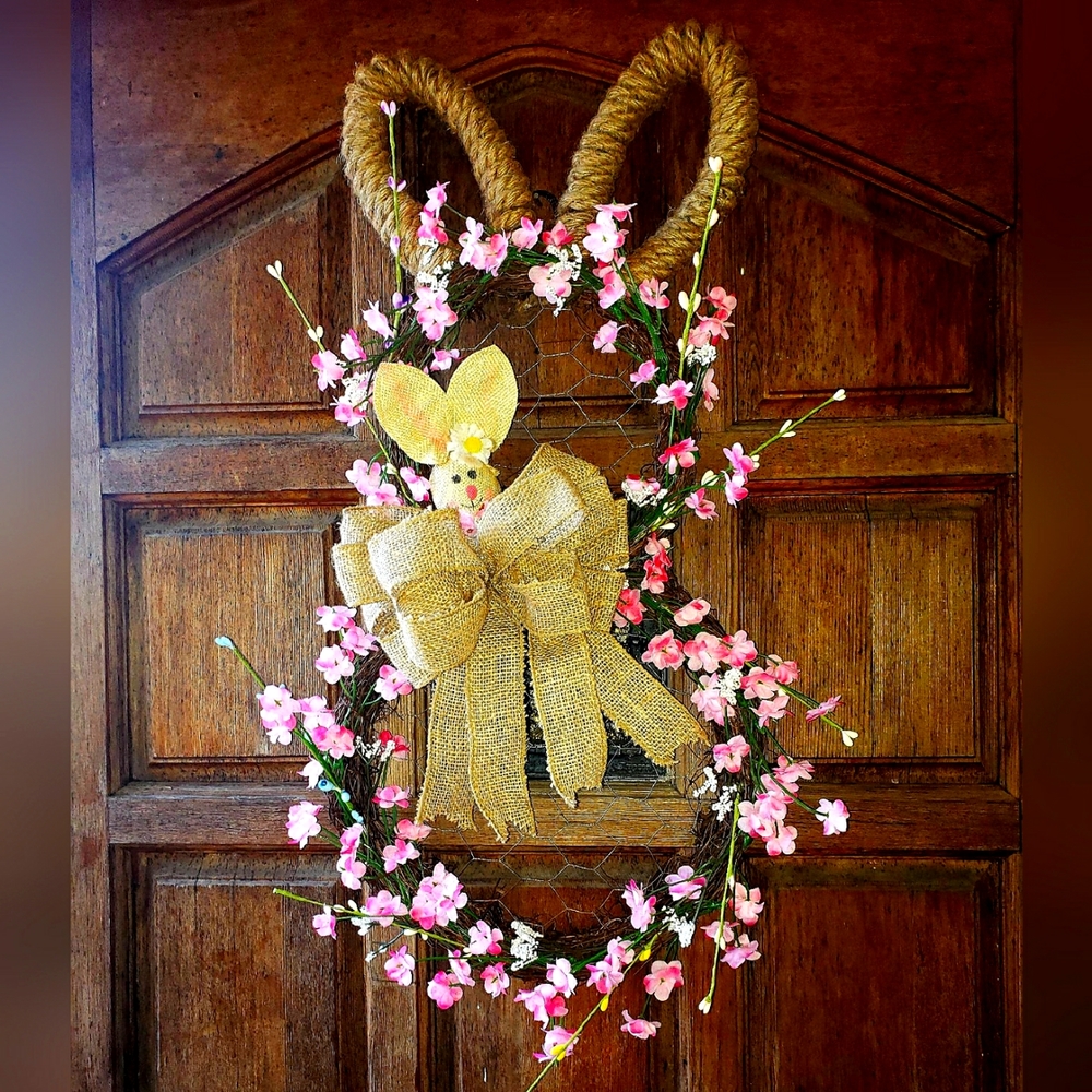 Bunny Wreath for Easter